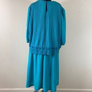 VINTAGE CUE FASHIONS MADE IN USA WOMEN DRESS SIZE 24W